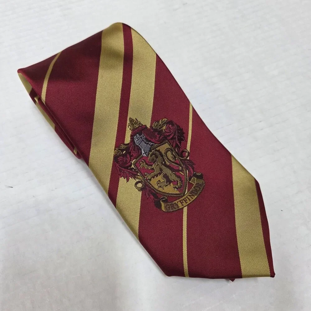Harry Potter Gryffindor Crest Necktie, 100% Polyester, Warner Bros Entertainment